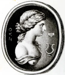 Porträt von Sappho